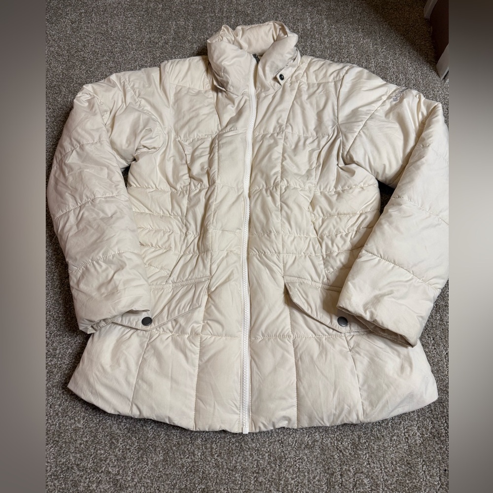 Cream Columbia Puffer Jacket